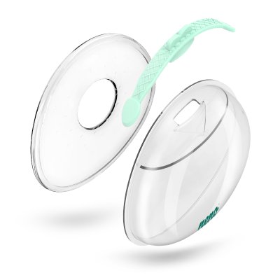 NENO Copo Coletor de Leite Materno de Silicone Claro 2 unidades
