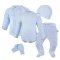 Set neonato BIO Outlast® - azzurro chiaro stelline/azzurro chiaro