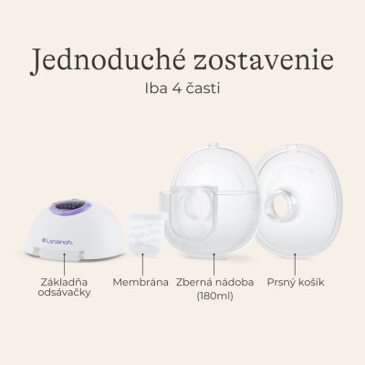 LANSINOH Elektrisk dubbel bröstpump handsfree Duo