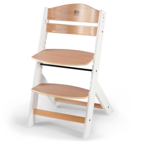 KINDERKRAFT Blagovaonska stolica Enock s podstavom Bijela drvena, Premium