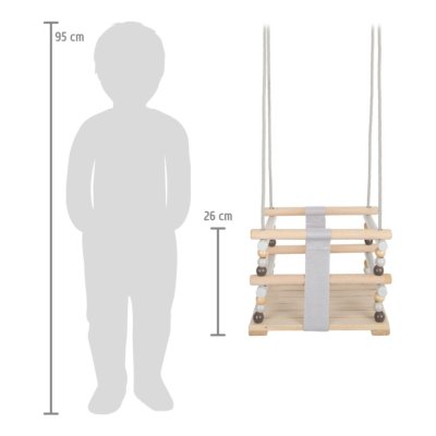 small foot Drewniana huśtawka skandynawska