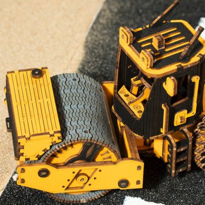 RoboTime 3D houten mechanische modelbouwset Wegenwals