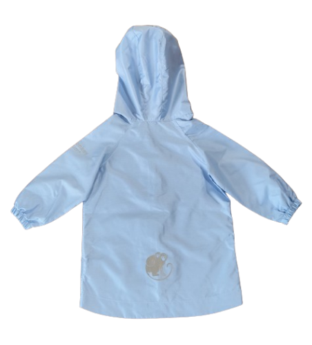 Monkey Mum® Casaco de corta-vento com mangas de raglan - Azul claro