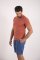T-shirt da uomo KR sottile scollo a U Outlast® - color cannella