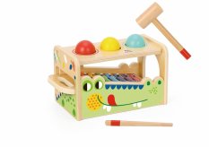 2Kids Toys Igrača za zabijanje in ksilofon Krokodil