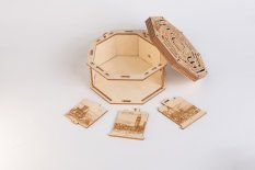 EscapeWelt 3D dřevěná skládačka hlavolamu Secret Maze Box