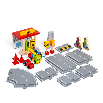 Bigjigs Rail Holz Zubehör Set Straße