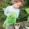 Bigjigs Toys Gartengeräte-Set im grünen Stoffbeutel