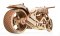 Ugears Drewniane Puzzle Mechaniczne 3D VM-02 Motocykl (chopper)
