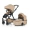 PETITE&MARS Kočárek kombinovaný ICON 2v1 Mocha Beige XXL AIR + Core Pro i-Size Black Grey + Báze