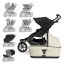 THULE Carrinho de passeio para irmãos Urban Glide Double Black/Soft Beige conjunto XXXL