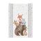 CEBA BABY Wickelauflage 2-seitig mit fester Platte (50x70) Ultra Light Forest Friends