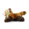 Rappa Plyschpanda röd liggande 20 cm ECO-FRIENDLY