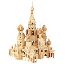 Woodcraft 3D Holzpuzzle Kirche St. Petersburg