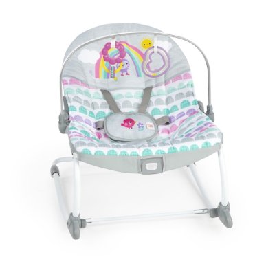BRIGHT STARTS Baloiço Vibratório Rosy Rainbow™ 0m+ até 18 kg