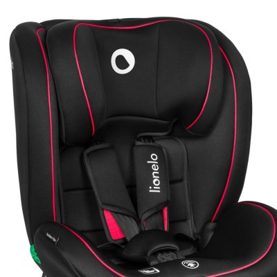 LIONELO Bilbarnstol Bastiaan i-Size (40-150 cm) Black Red