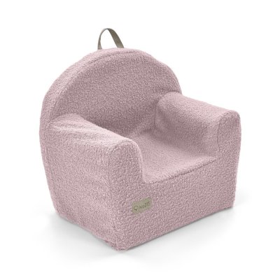 KLUPS Fåtölj Boucle smutsrosa 50x35x45 cm
