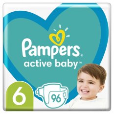 PAMPERS Active Baby Engångsblöjor 6 (13-18 kg) 96 st - MEGA PACK