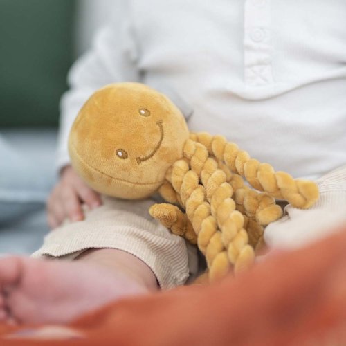 NATTOU First toy for babies octopus PIU PIU Lapidou ocher 0m +