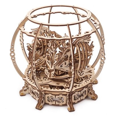 Ugears Drewniane Puzzle Mechaniczne 3D Akwarium Mechaniczne