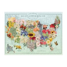 Galison Flowers of the USA 1000 Piece Puzzle