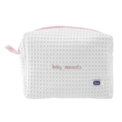CHICCO Kosmetikväska med dragkedja - Set Baby Moments rosa