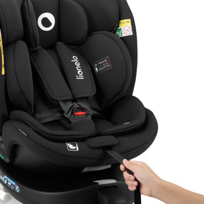 LIONELO Bilbarnstol Navy i-Size (40-150 cm) Black Onyx