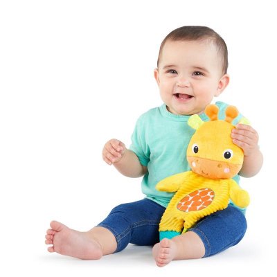 BRIGHT STARTS Speelgoed - bijtring Snuggle&Teethe giraffe 0 m+