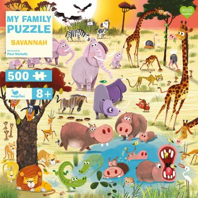 Magellan Puzzle rodzinne Sawanna 500 elementów