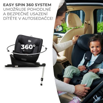 KINDERKRAFT Avtosedež I-360 i-Size 40-150 cm Black