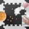 KINDERKRAFT Schaumstoff Puzzlematte Luno 150 x 180 cm Schwarz, 30 Stk.