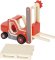 small foot Carrello elevatore in legno con pallet
