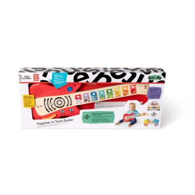 BABY EINSTEIN Jucărie chitară muzicală din lemn Together in Tune Guitar™ Connected Magic Touch™ HAPE 6m+