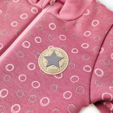 Bluza ocieplana rozpinana - różowa