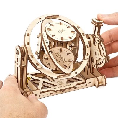 Ugears Drewniane Puzzle Mechaniczne 3D STEM Generator Losowy