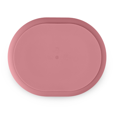 PETITE&MARS Talířek silikonový dělící oválný Take&Match Dusty Rose 6m+