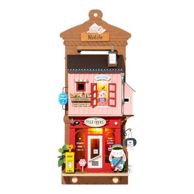 RoboTime Miniatura de casa para pendurar Agência de correios