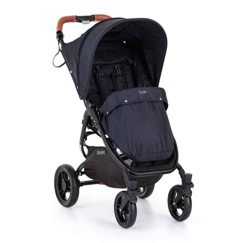 VALCO BABY Sports stroller Snap 4 Flat Matte LTD Edition Deep Blue, eco leather + PETITE&MARS bag