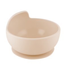 CANPOL BABIES Silicone bowl with suction cup 330 ml cream