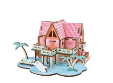 Woodcraft Holz 3D Puzzle Sommerhaus