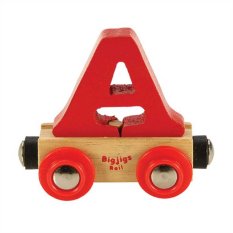 Bigjigs Rail Wagonik drewnianej kolejki - Litera A