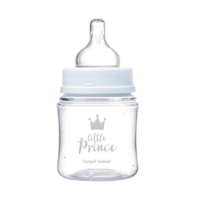 CANPOL BABIES Flasche mit weiter Öffnung Royal Baby 120 ml blau