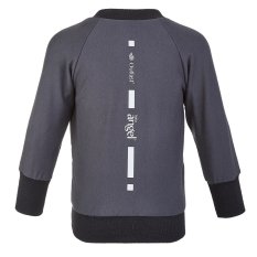 Bluza z podszewką rozpinana Outlast® - antracyt/biało-czarny pasek