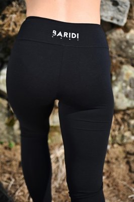 Legginsy wysokie damskie cienkie Outlast® - czarne