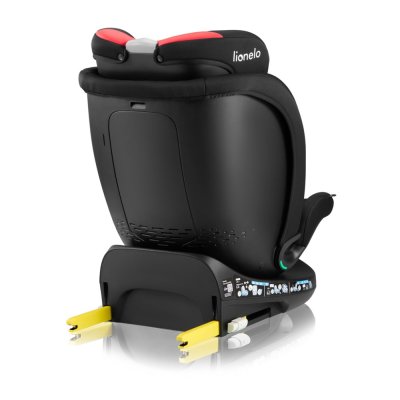LIONELO Seggiolino Auto Navy i-Size (40-150 cm) Nero Rosso