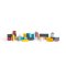 Bigjigs Toys Wagen mit Holzbausteinen