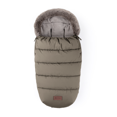 PETITE&MARS Set zimní fusak Comfy 4v1 + rukavice na kočárek Furry Mocha Mousse