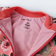 Sweat-shirt doublé Outlast® - fleurs/vieux rose