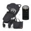 PETITE&MARS Sports stroller Royal2 Black Perfect Black + PETITE&MARS bag Jibot FREE