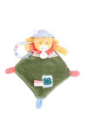 Doudou Set cadou Văcuță de pluș Aneth cu zornăitoare 21 cm